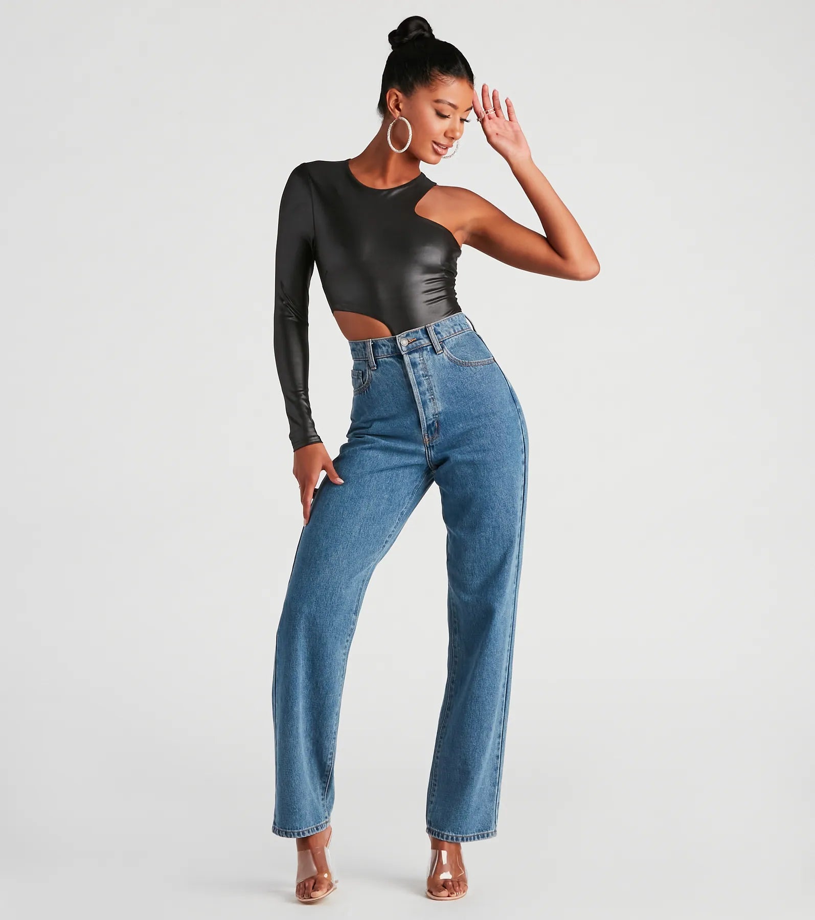 My Edgy Side One Shoulder Bodysuit