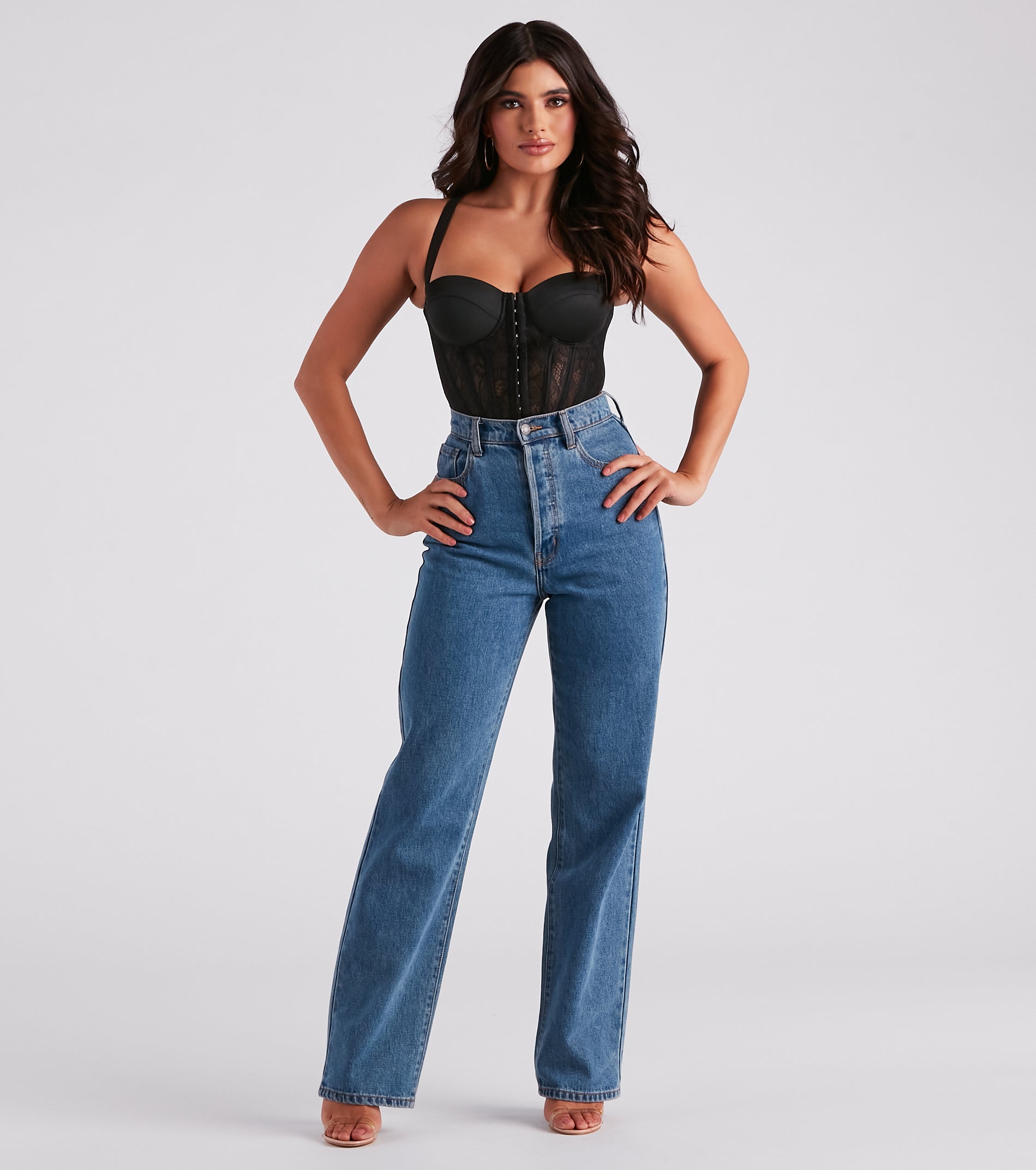 Lace Take Note Sweetheart Corset