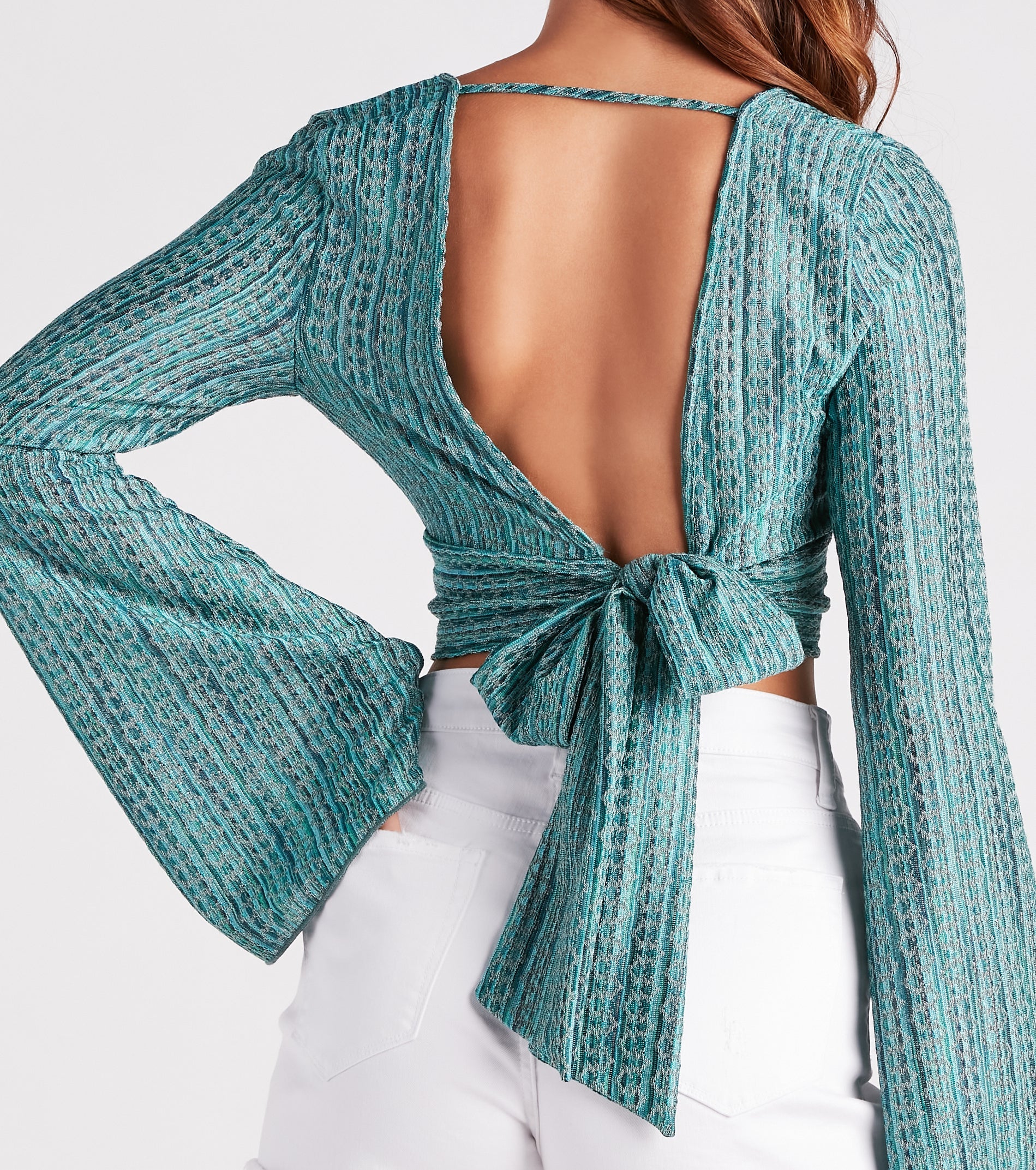 Festival Fun Crochet Tie-Back Crop Top