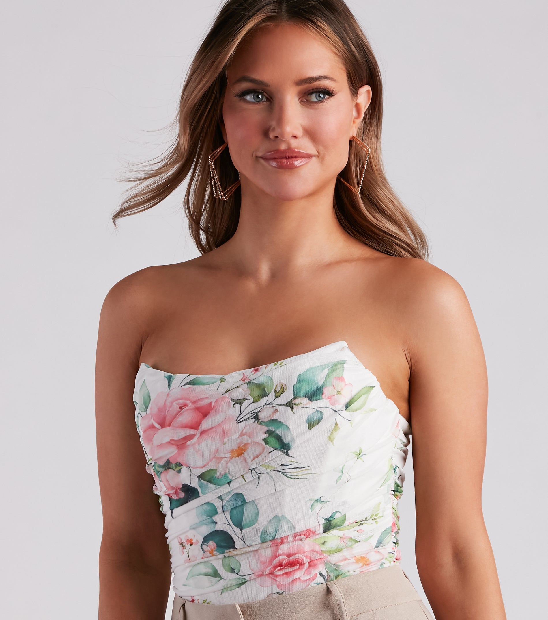 Pretty As Can Be Floral Bustier