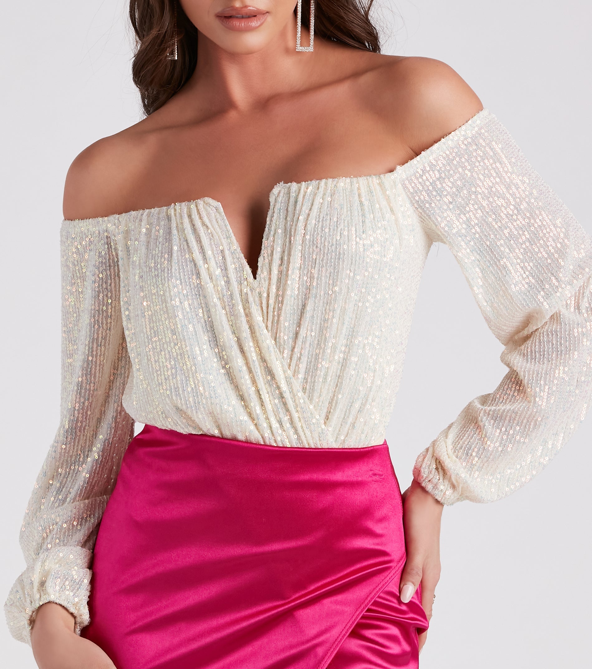 Time To Shine Sequin Bodysuit