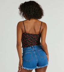 Taste Of Cherry Lace Cami Tank Top