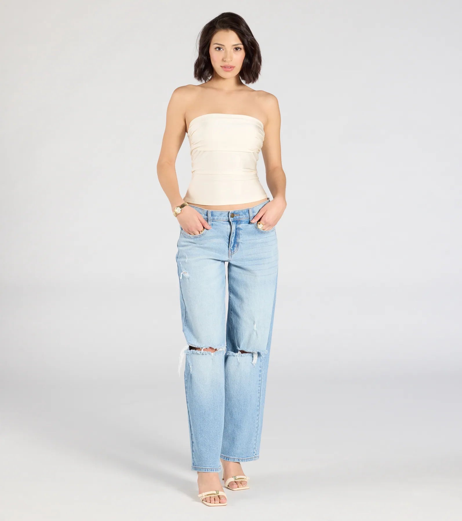 Carefree And Cute Crop Tube Top
