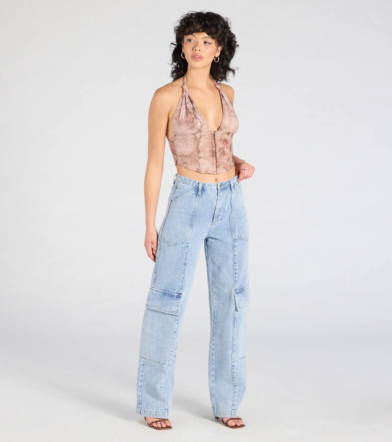 Flirt With Destiny Halter Corset Crop Top