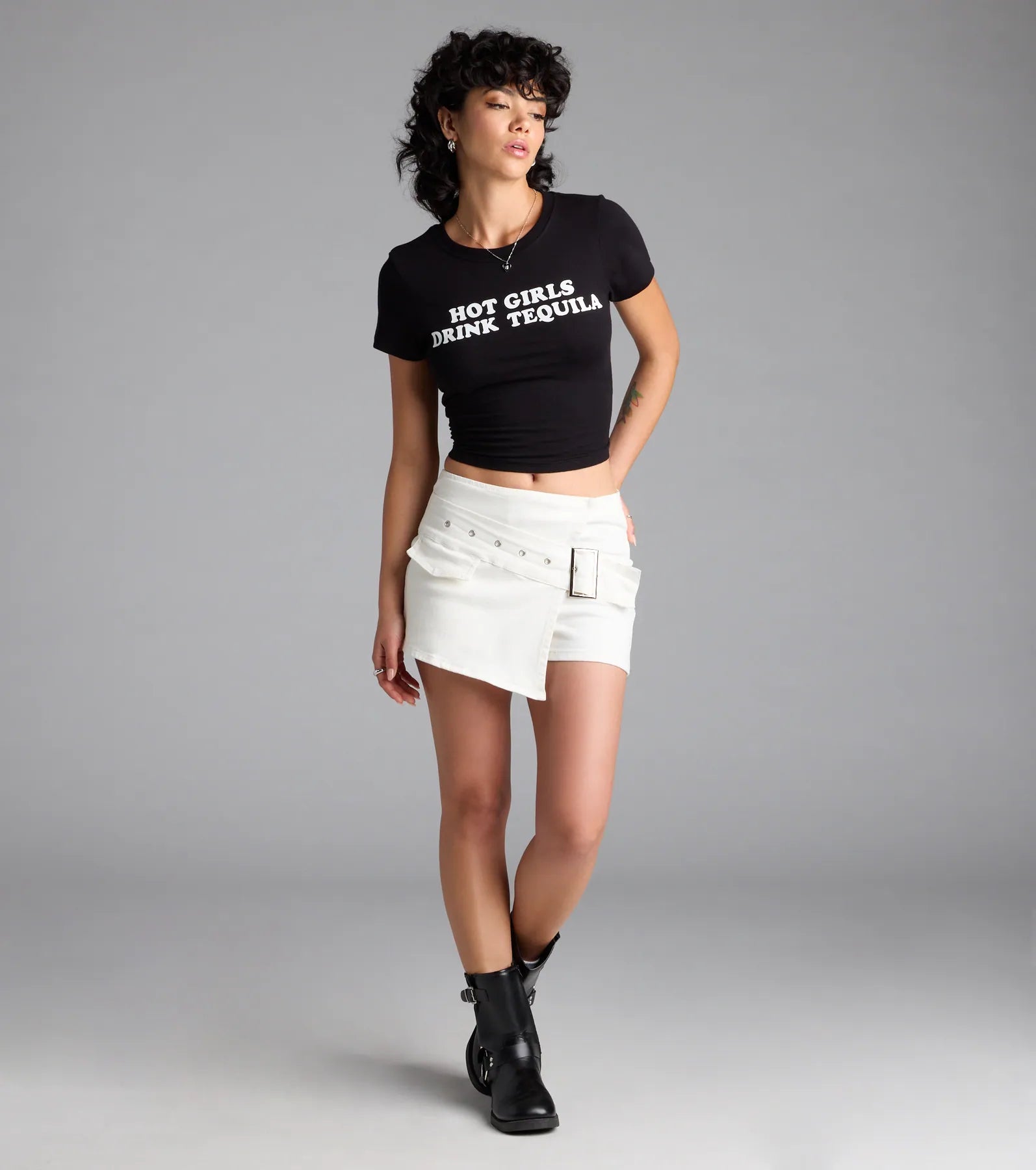 Hot Girls Drink Tequila Graphic Tee