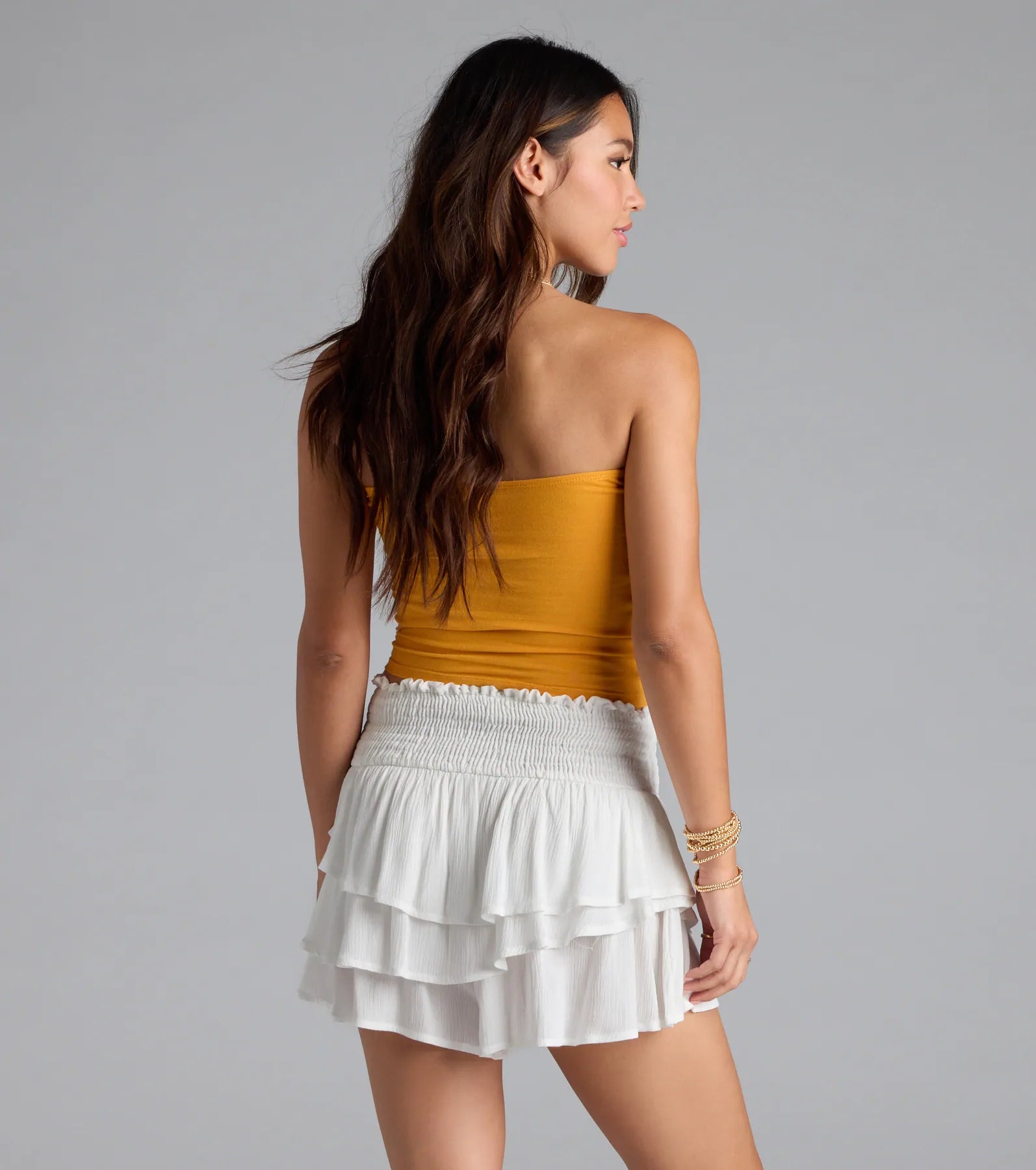 Feeling Peachy Graphic Tube Top