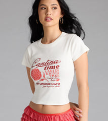 Cantina Time Crop Graphic Tee