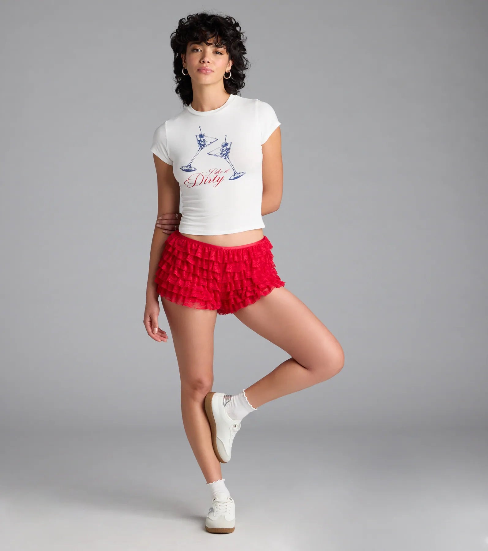 Dirty Martini Crop Graphic Tee