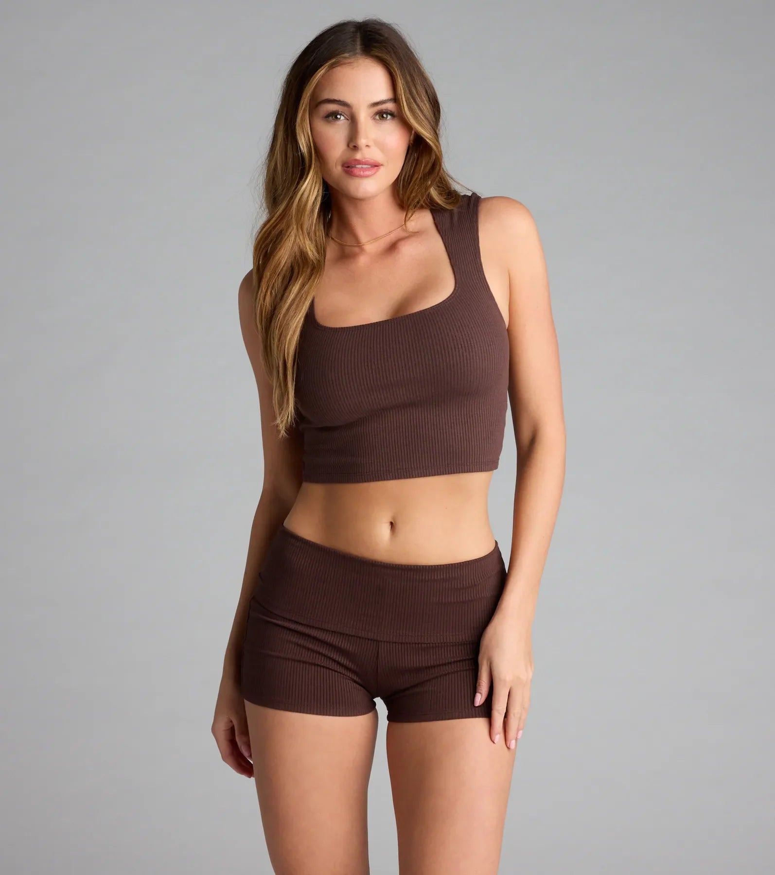 Elevated Era Ribbed Knit Cropped Tank Top