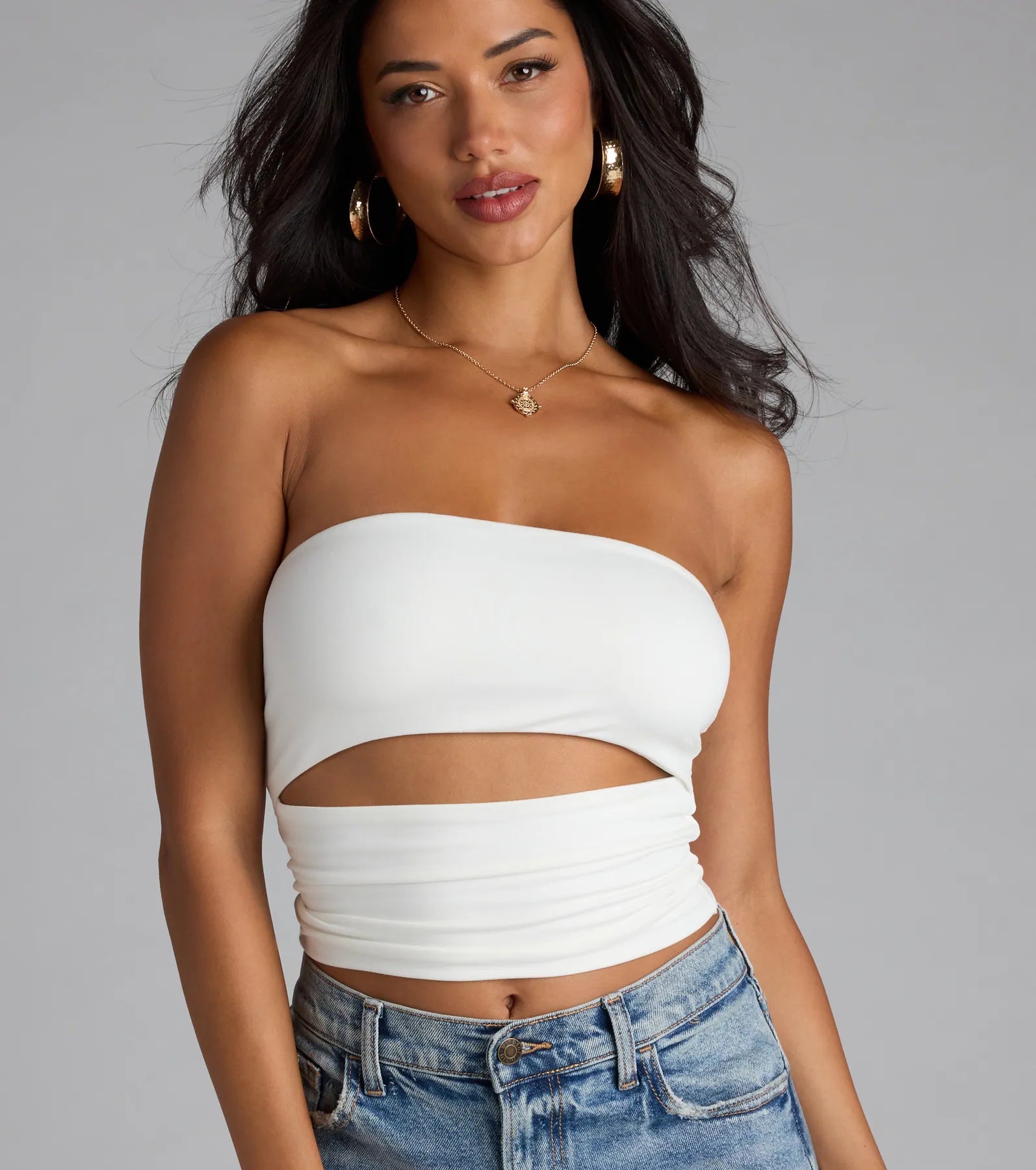 Ultra Trendy Cutout Tube Top