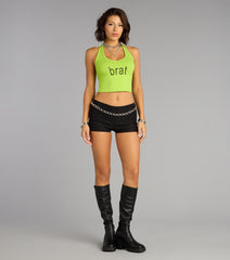 Charli xcx Brat Graphic Crop Top