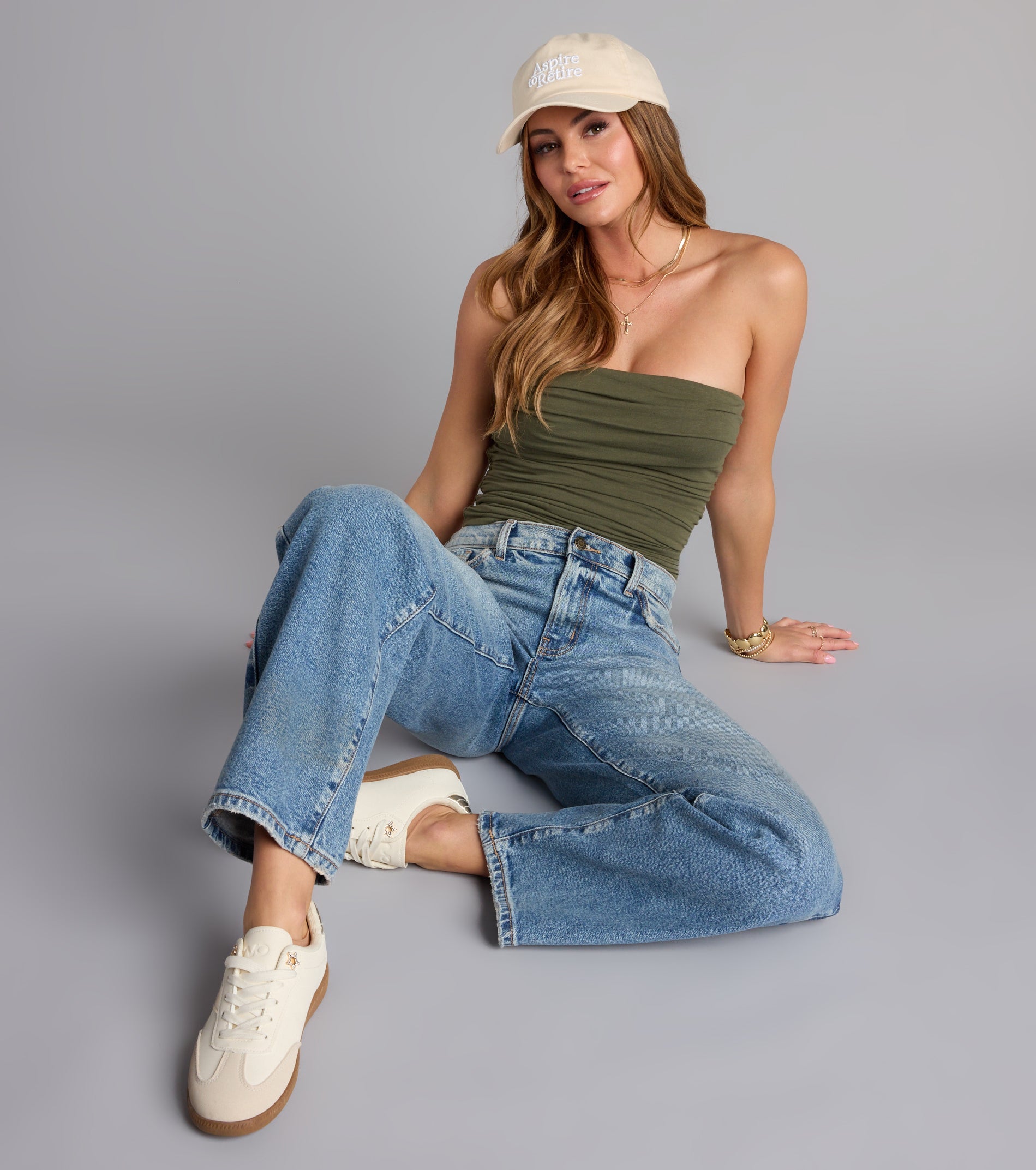 Cutest Vibe Ruched Knit Tube Top