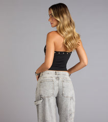 Edge Appeal Studded Tube Top