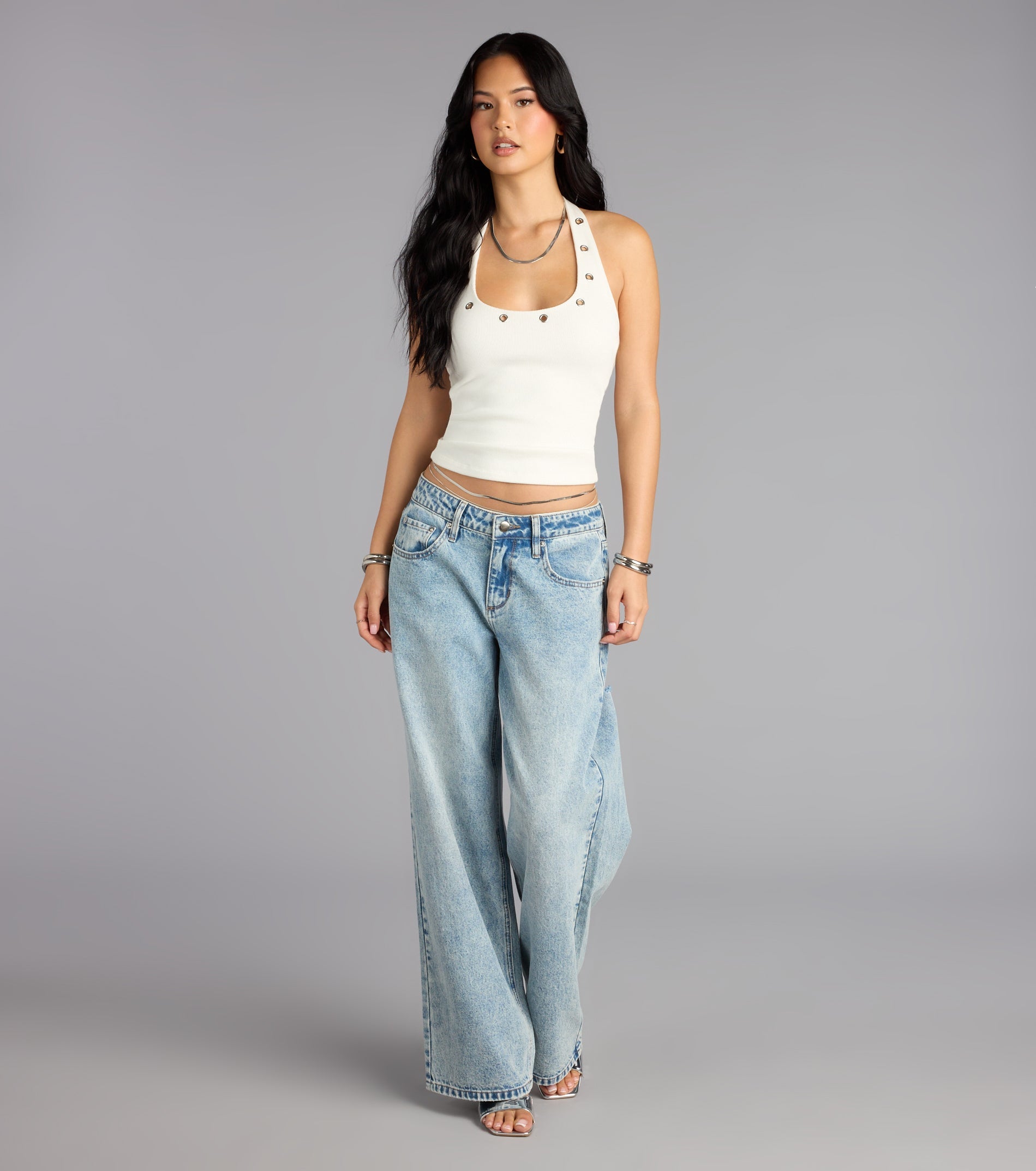 Level Up Halter Crop Top