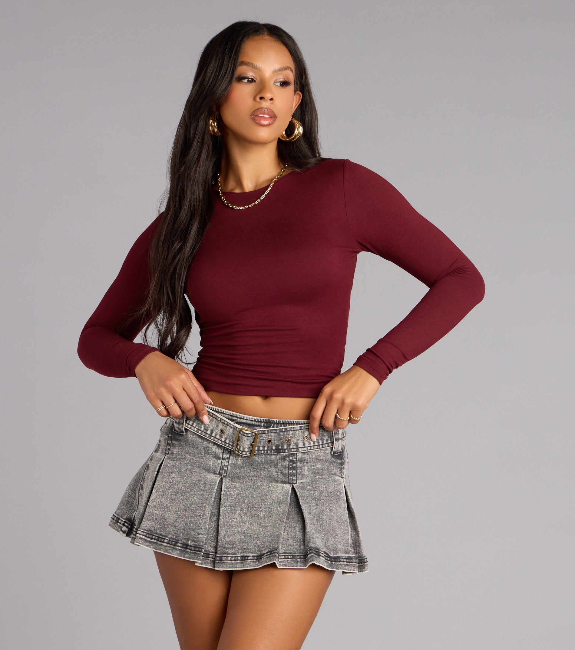 Perfect Twist Long Sleeve Crop Top