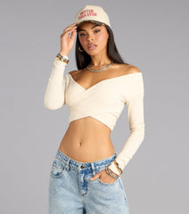 Wrap It Up Ribbed Crop Top
