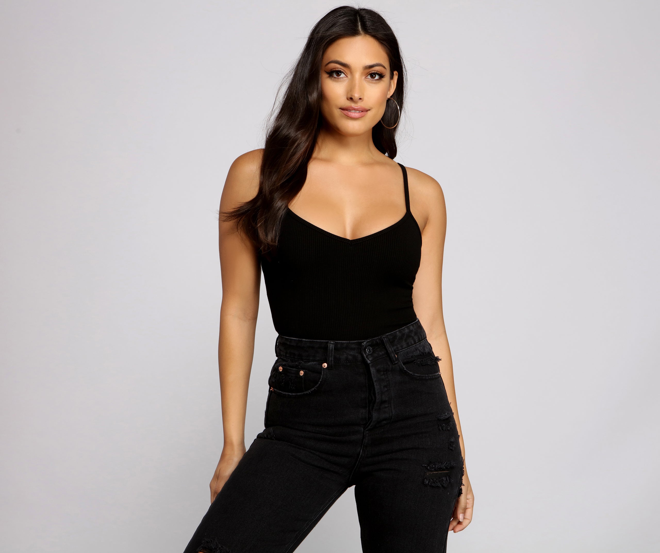 Essential Ribbed Knit Compression Bodysuit