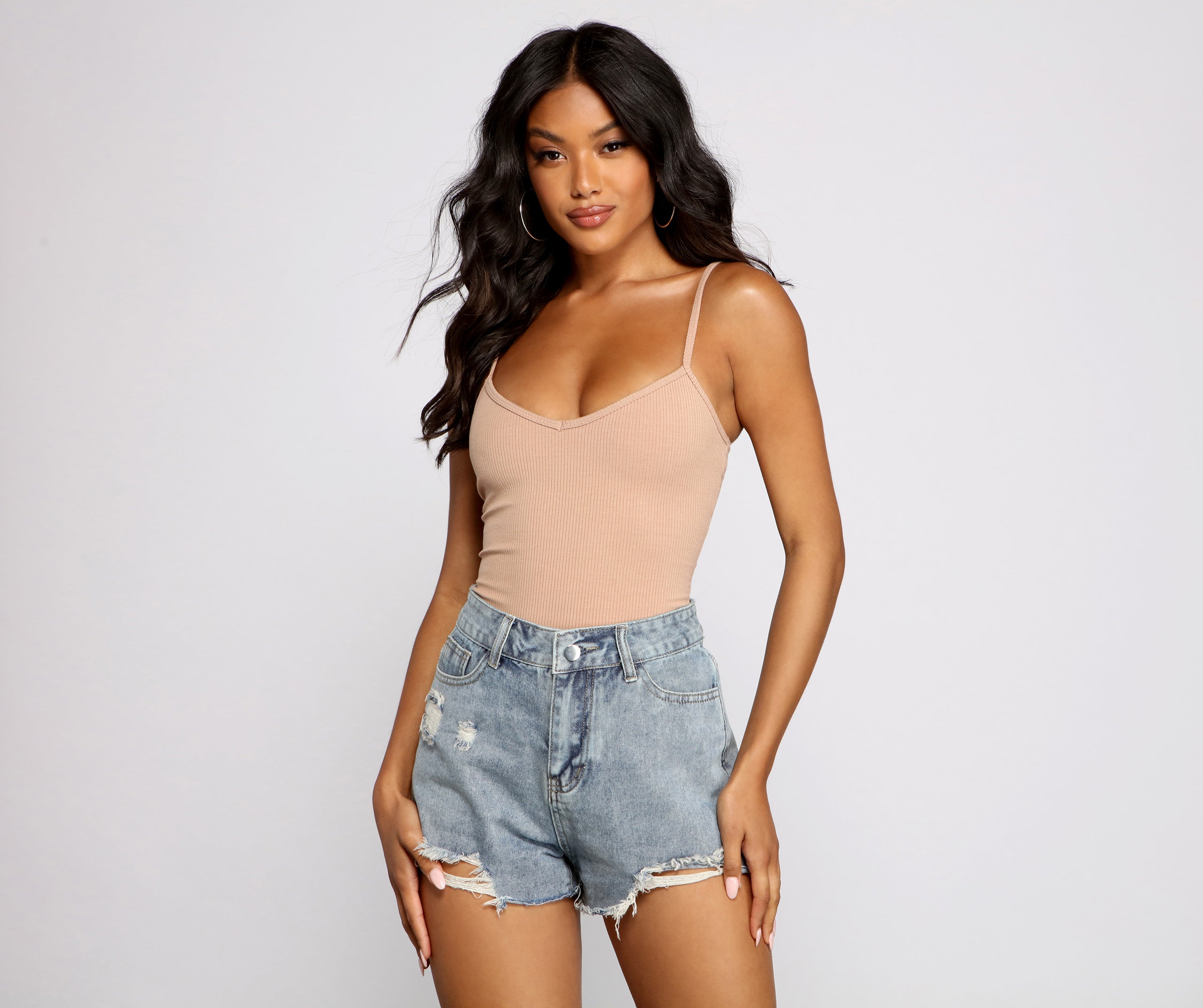 Essential Ribbed Knit Compression Bodysuit