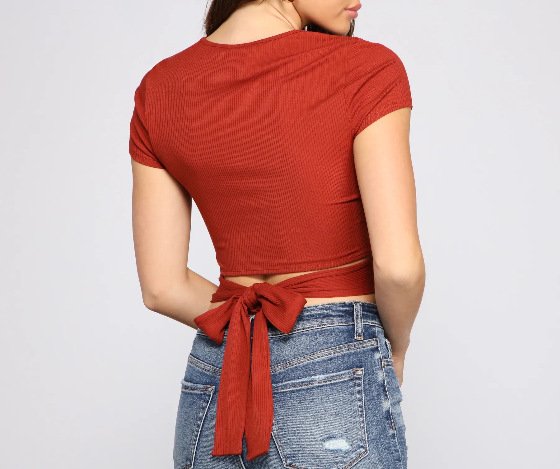 Basic Mood Ribbed Knit Crop Top