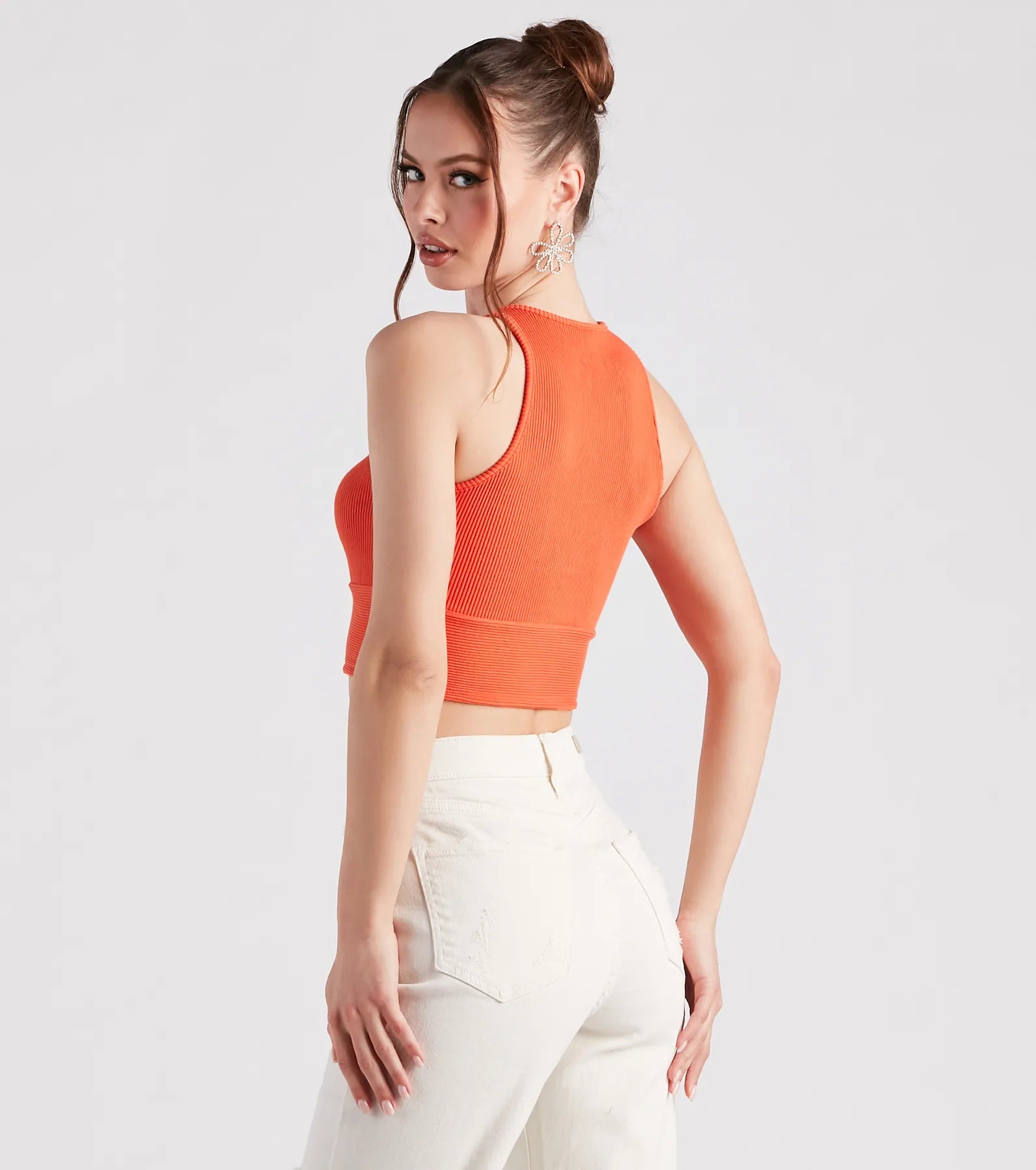 Hit Up The Basic Sleeveless Crop Top