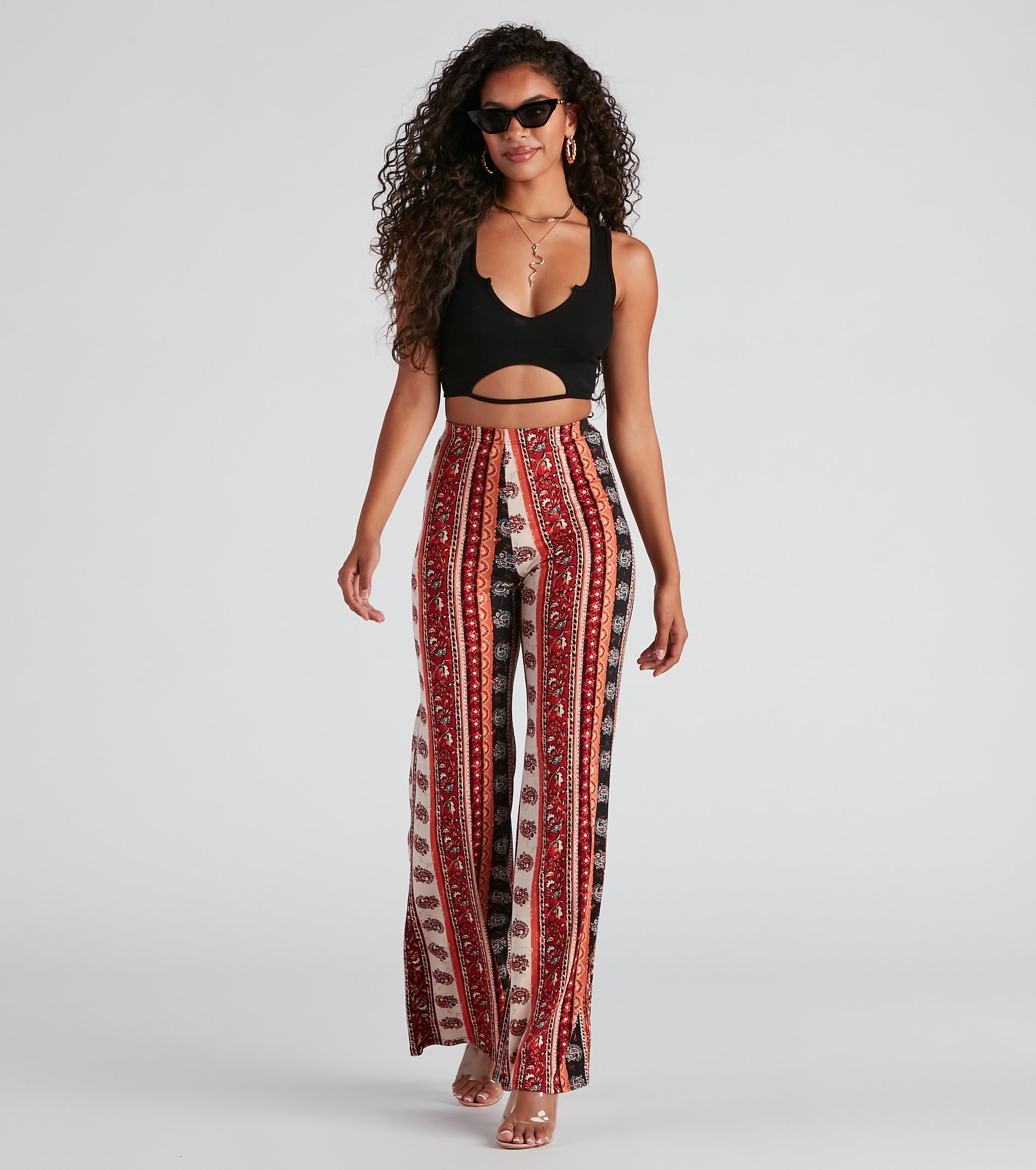 Trendy Ribbed Knit Cropped Tank