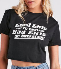 Backstage Babe Graphic Crop Tee