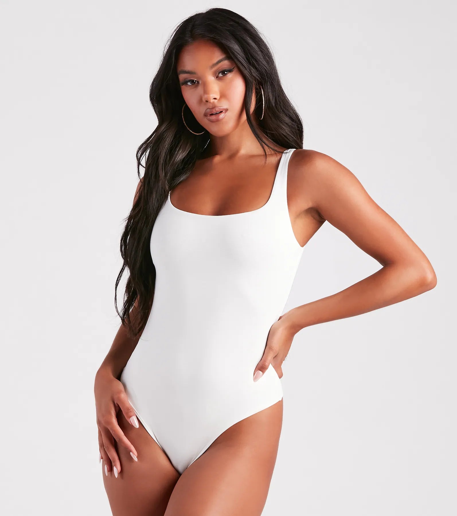 Less Is More Smooth Tank Bodysuit