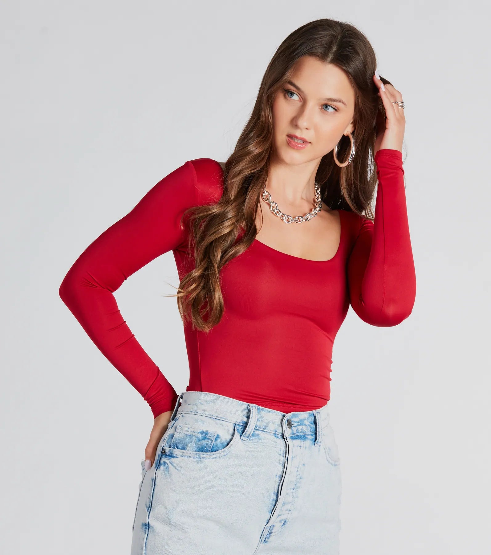 Clean Lines Scoop Neck Seamless Top