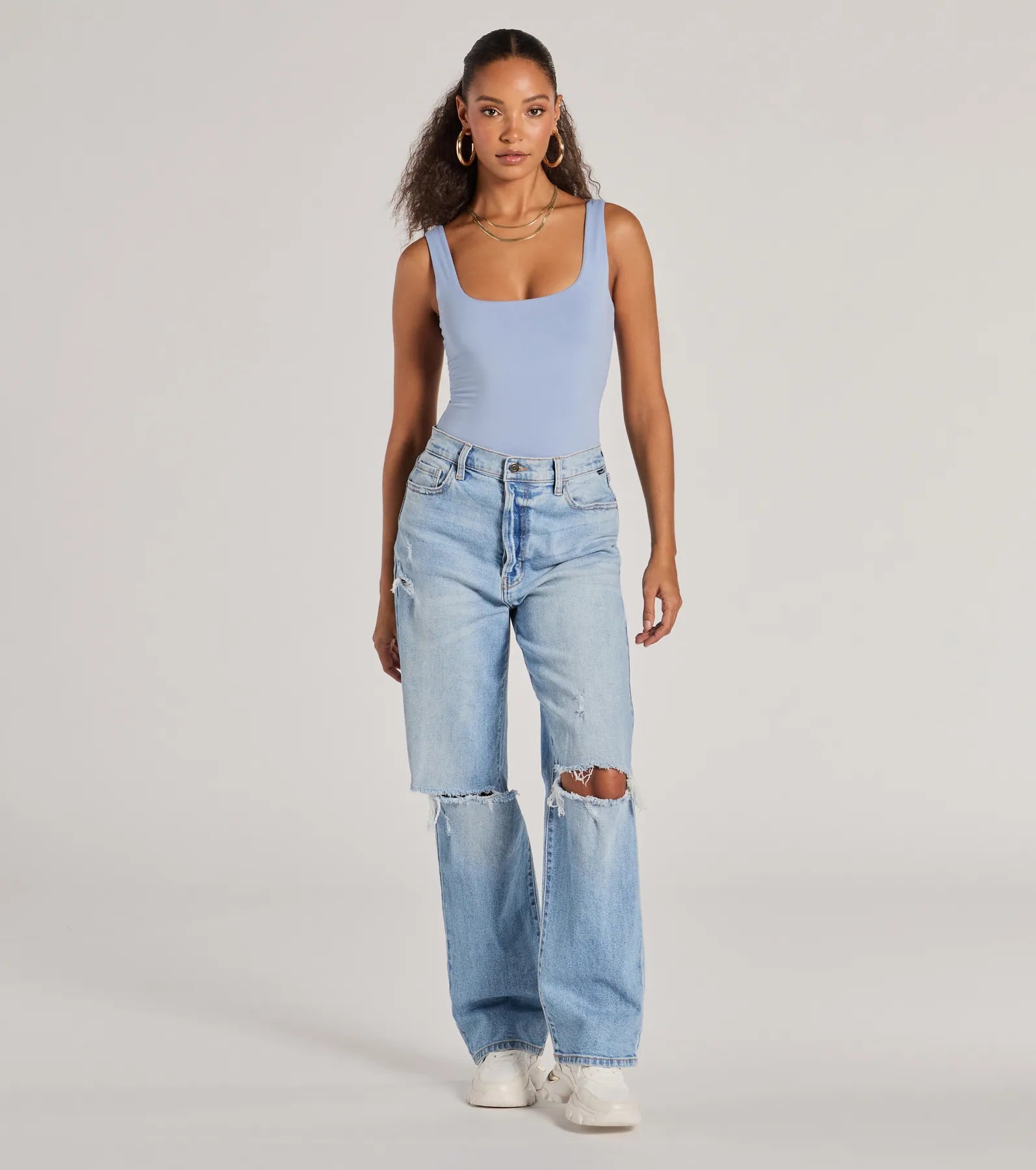 Staple Piece Scoop Neck Bodysuit