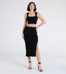 Elevated Era Ribbed Knit Cropped Tank Top
