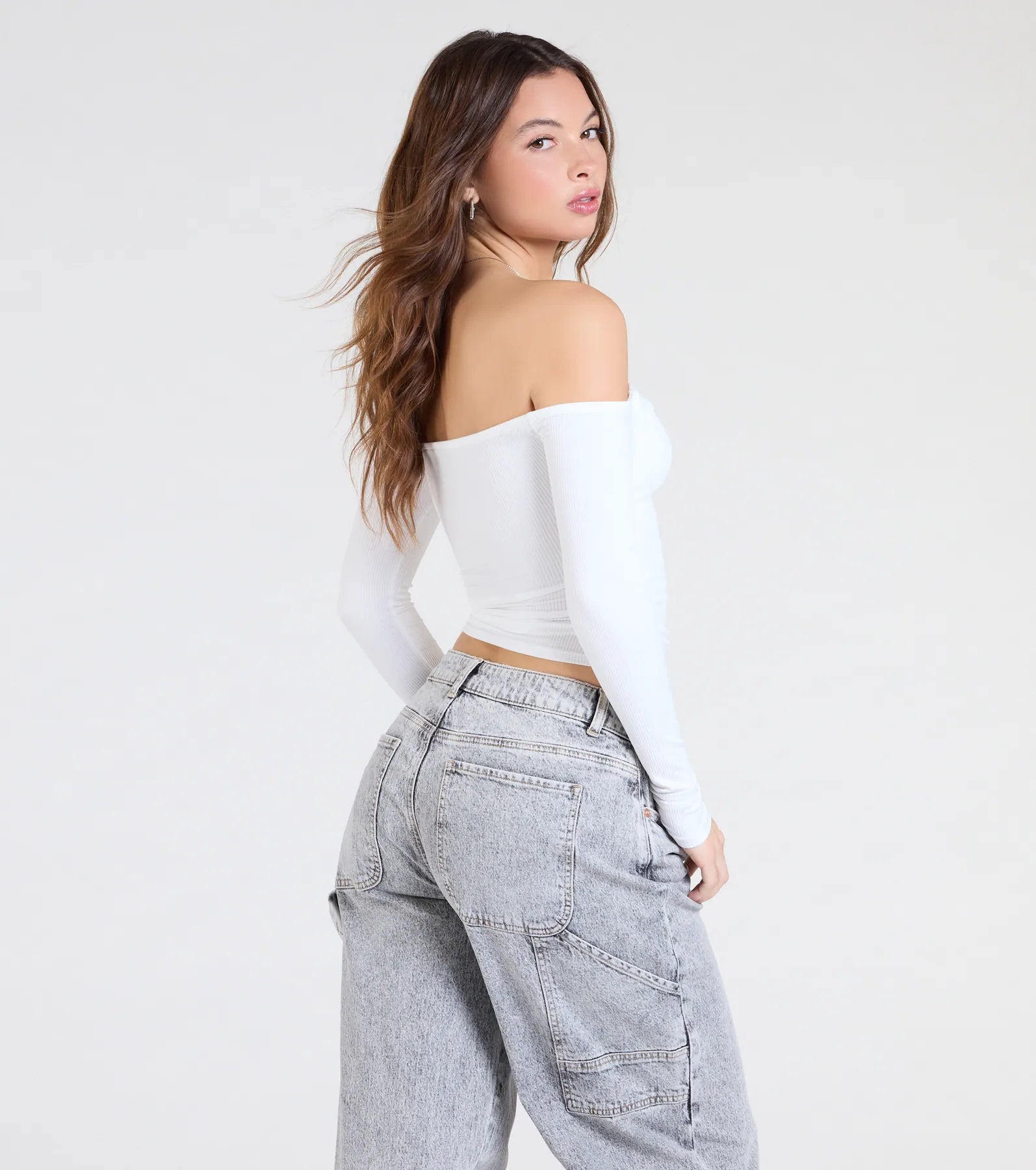 Simply Elevated Off-The-Shoulder Smooth Knit Top