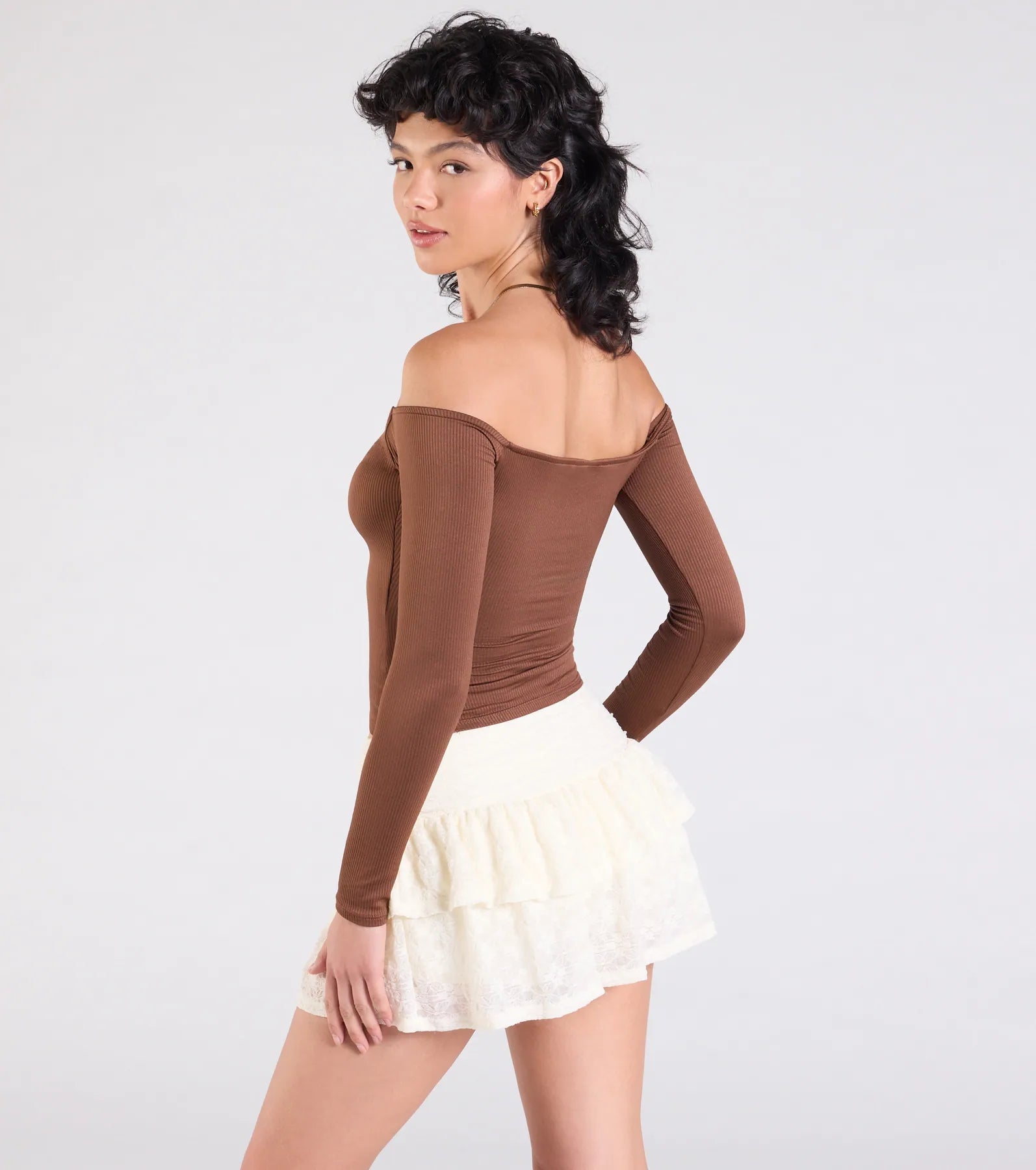 Simply Elevated Off-The-Shoulder Smooth Knit Top
