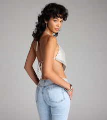 Certified Scene Stealer Rhinestone Chainmail Top