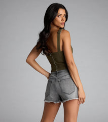 Strap In Babe Buckle Crop Top