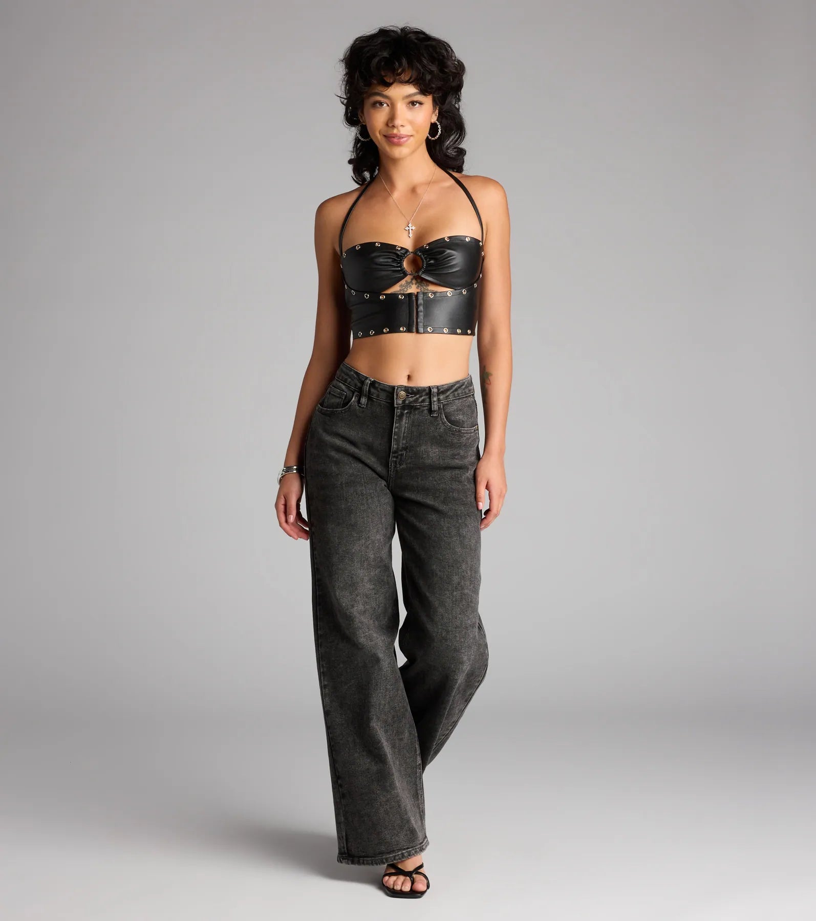 No Apologies Grommet Halter Top