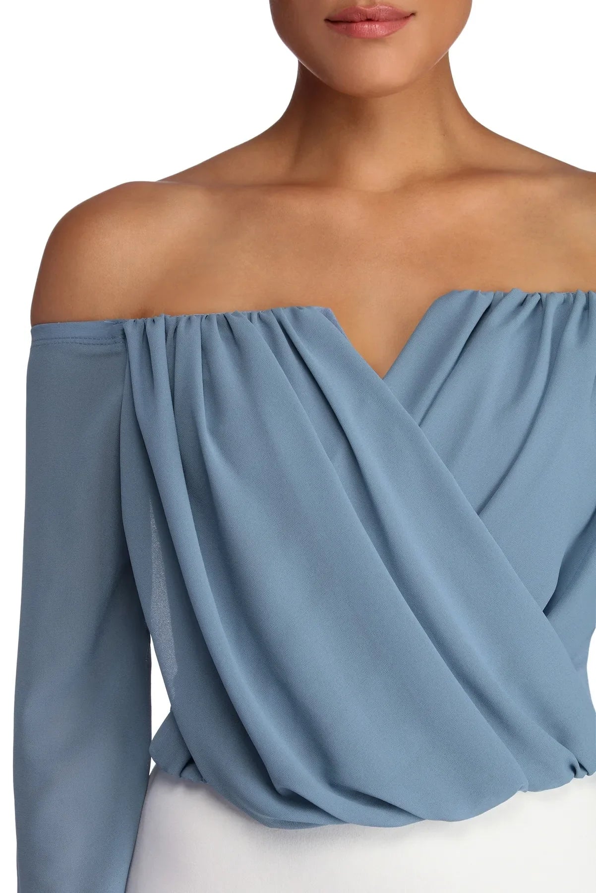 Sophisticated In Chiffon Strapless Top