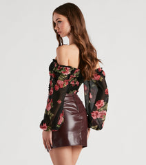 Amp Up The Romance Floral Corset Top