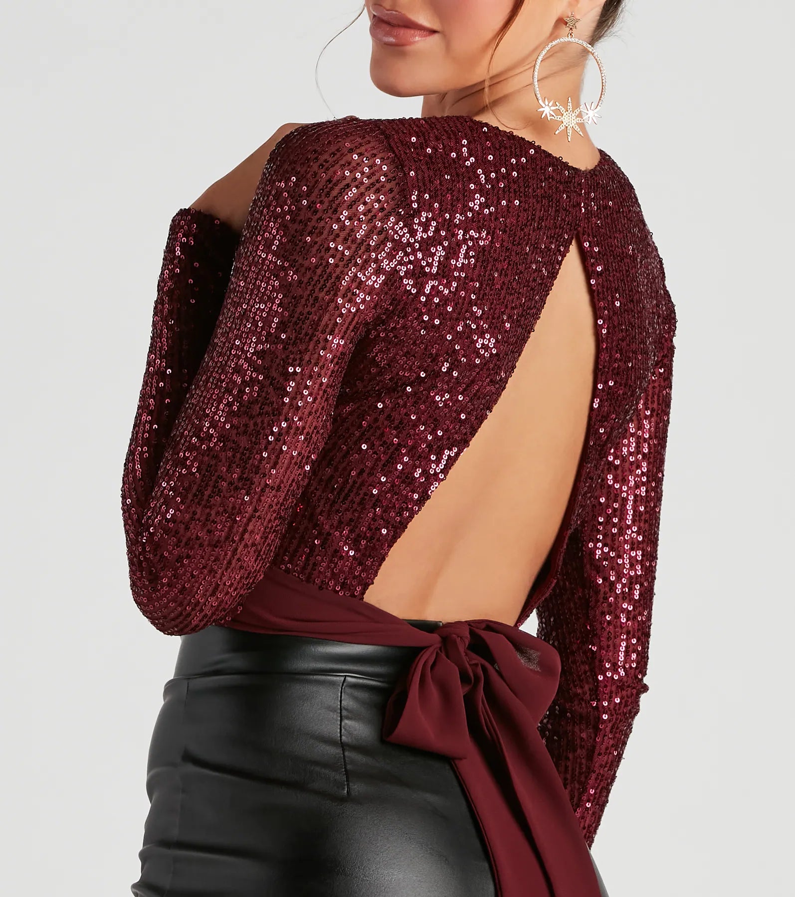 Always Sparkling Sequin Crop Top