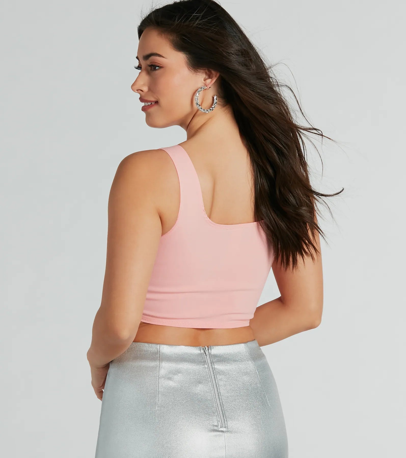 Hook and Eye Corset Crop Top