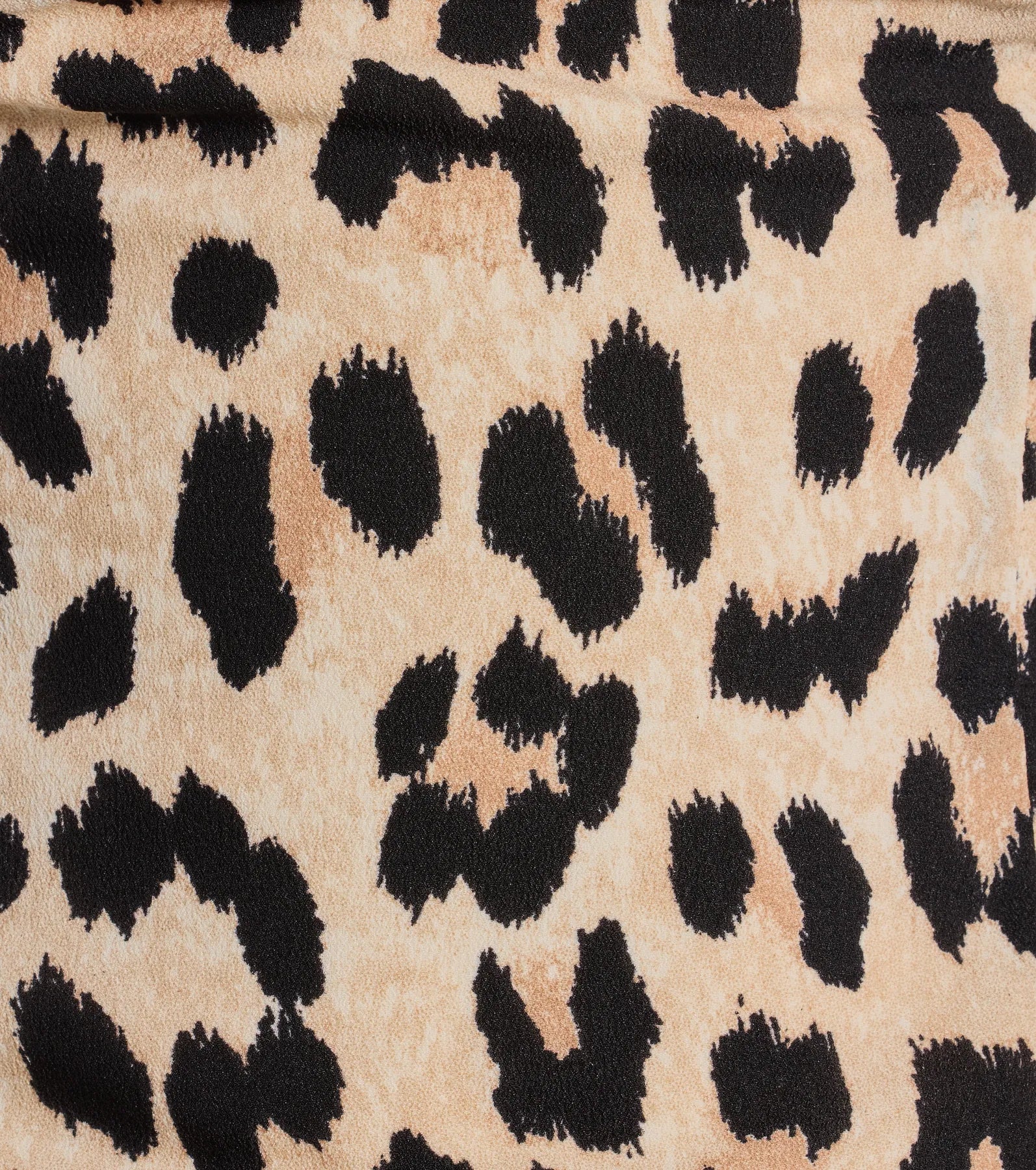 On The Wild Side Leopard Satin Cami Crop Top