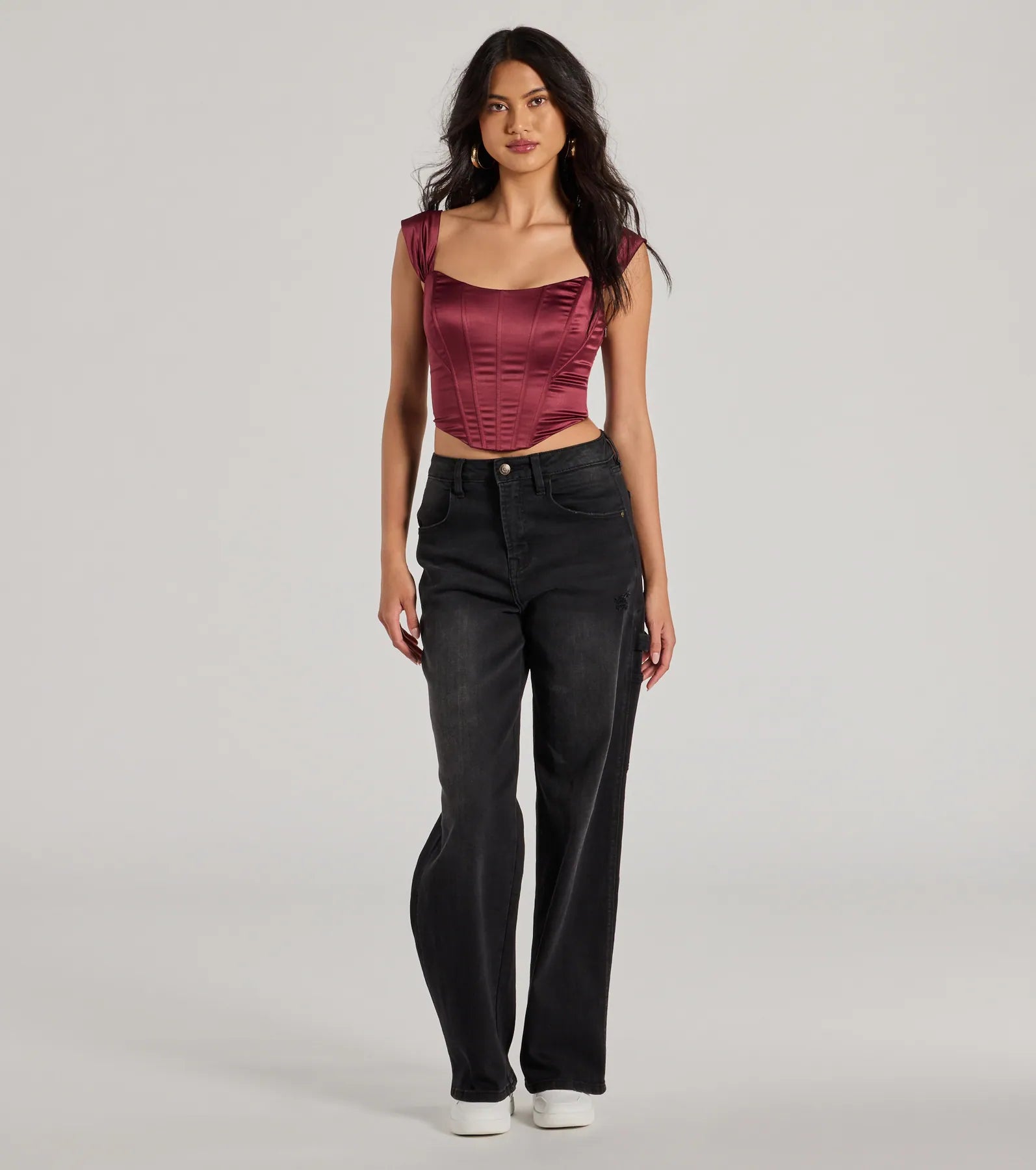 Renaissance Spell Lace-Up Satin Corset