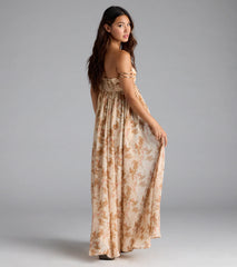 Wanderlust Calling Strapless Abstract Flowy Tunic Top