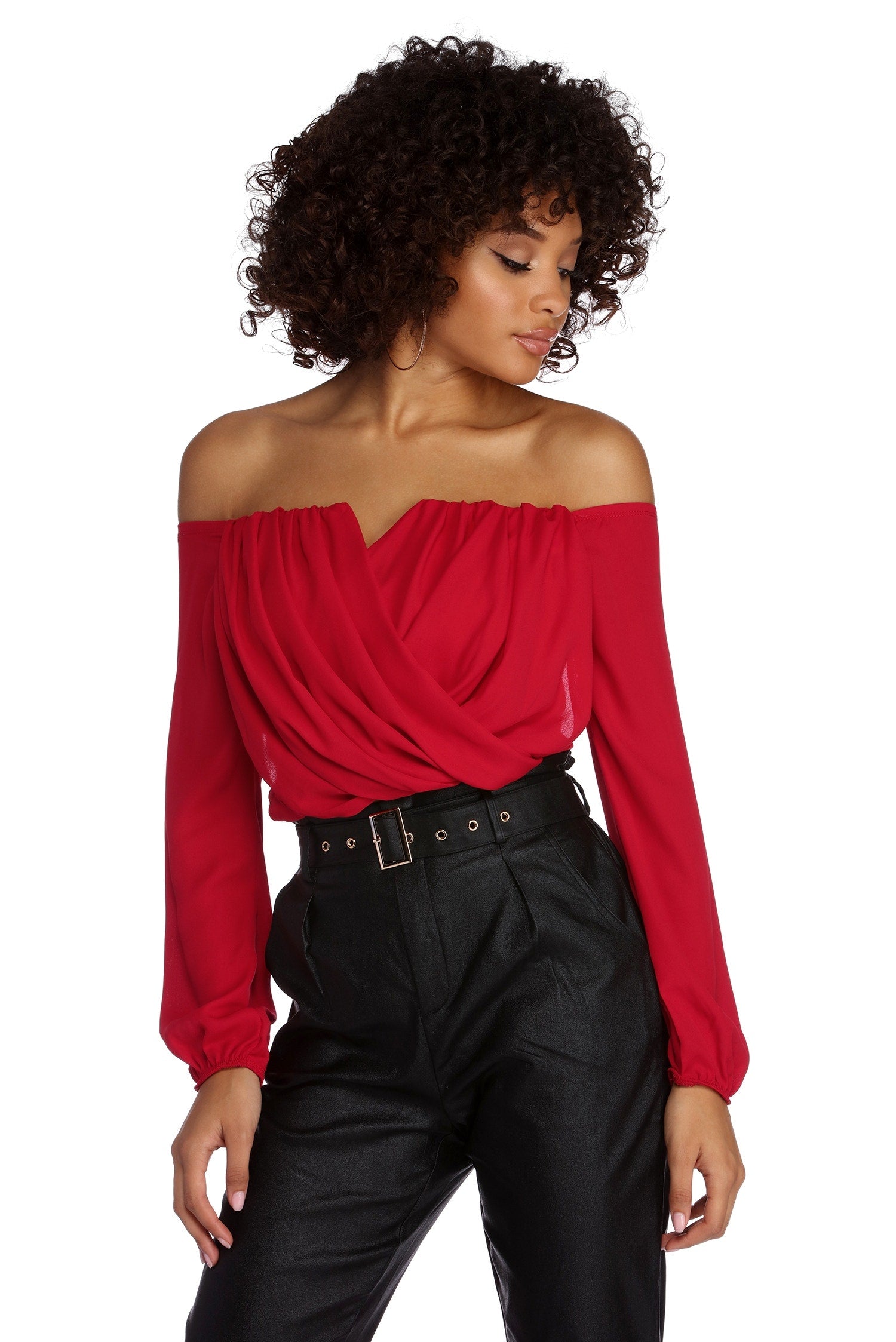 Sophisticated In Chiffon Strapless Top