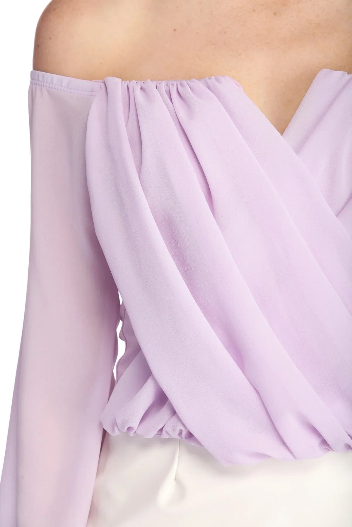 Sophisticated In Chiffon Strapless Top