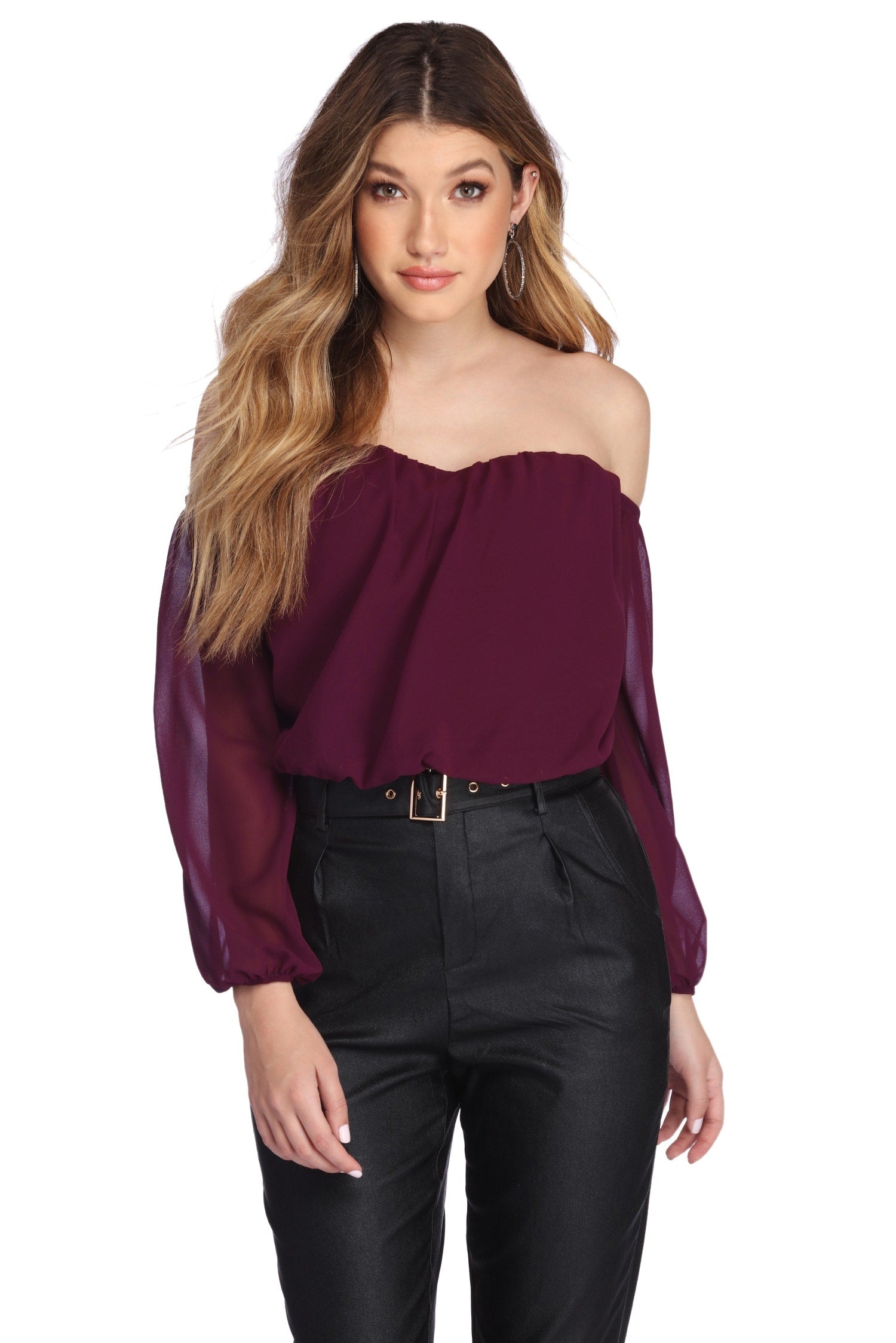Feelin' Bubbly Chiffon Top