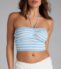 Effortless Summer Striped Crop Top