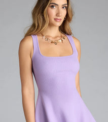 Sweet Like Me Scoop Neck Skater Mini Dress