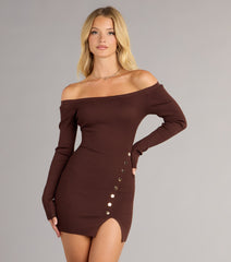 Casually Flirty Off-The-Shoulder Mini Dress