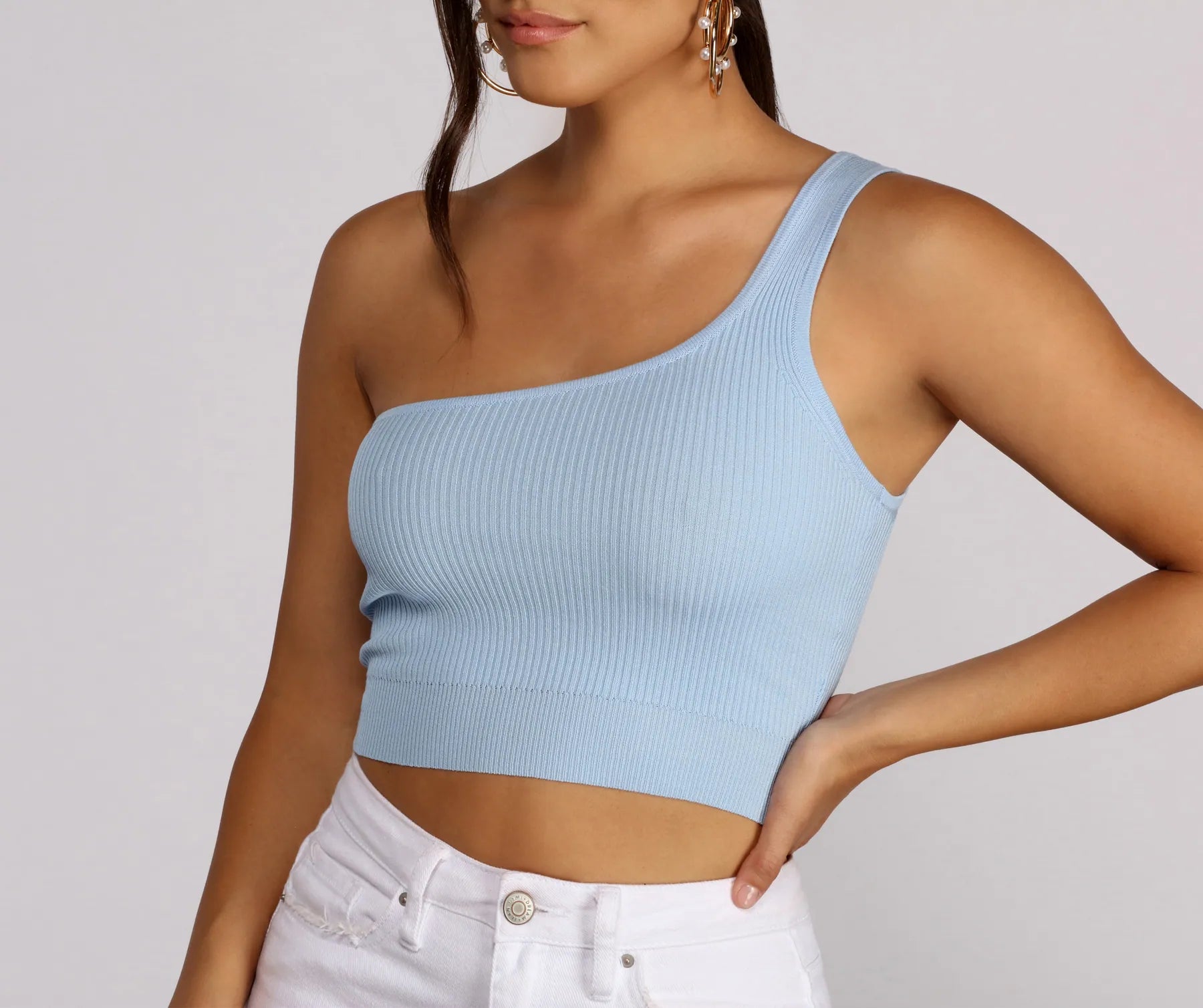 One Shoulder Wonder Crop Top