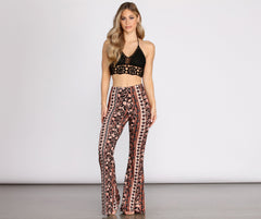 Calm Cool And Crochet Halter Crop Top